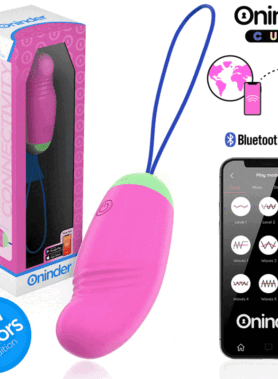 ONINDER CUTE - LOVE PLEASURE 360° VIBRATING-ROTATING SILICONE EGG - FREE GLOBAL APP