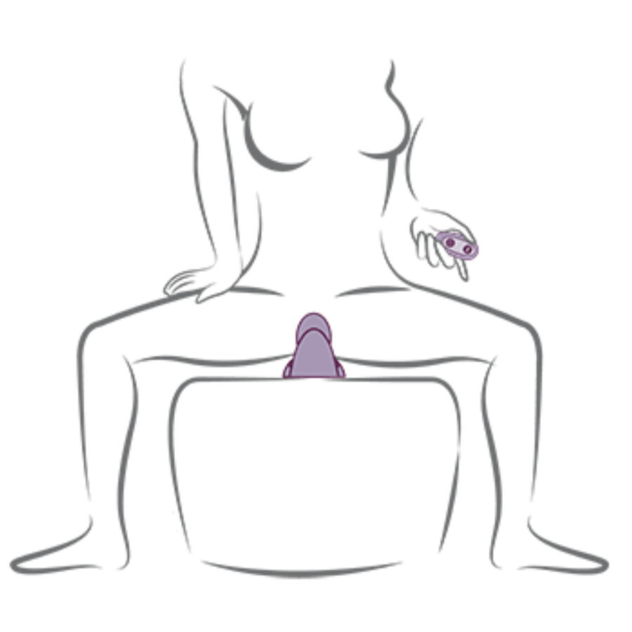 ROCKS- OFF - RUBY GLOW PURPLE SIT-ON VIBRATOR - Image 6