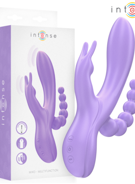 INTENSE - MIKO TRIPLE VIBRATOR RABBIT & STIMULATOR & ANAL 7 VIBRATIONS PURPLE