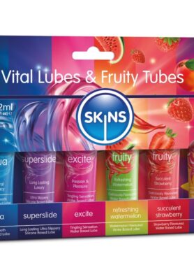 SKINS - VITAL & FRUITY LUBES KIT LUBRICANTS 6 x 12 ML