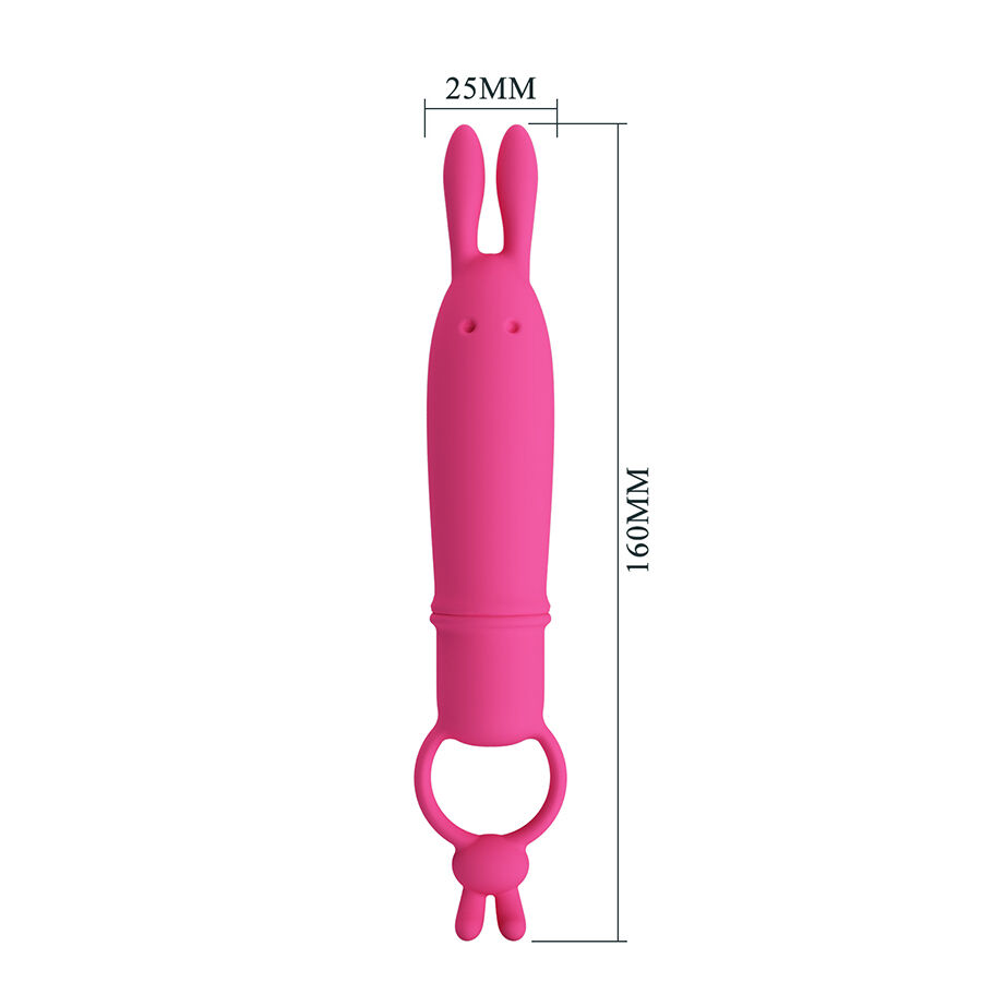 PRETTY LOVE - DELIA RABBIT VIBRATOR WITH RESISTANCE RING - Image 8