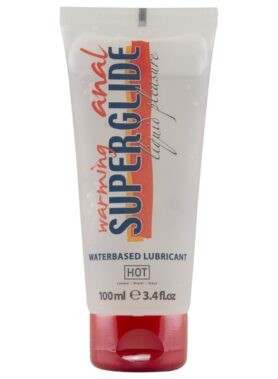HOT - ANAL SUPERGLIDE WARMING LIQUID PLEASURE WATERBASED LUBRICANT 100 ML