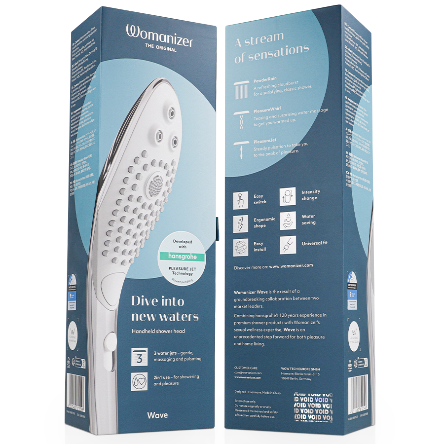 WOMANIZER - WAVE CLITORAL STIMULATING SHOWER HEAD CHROME - Image 7