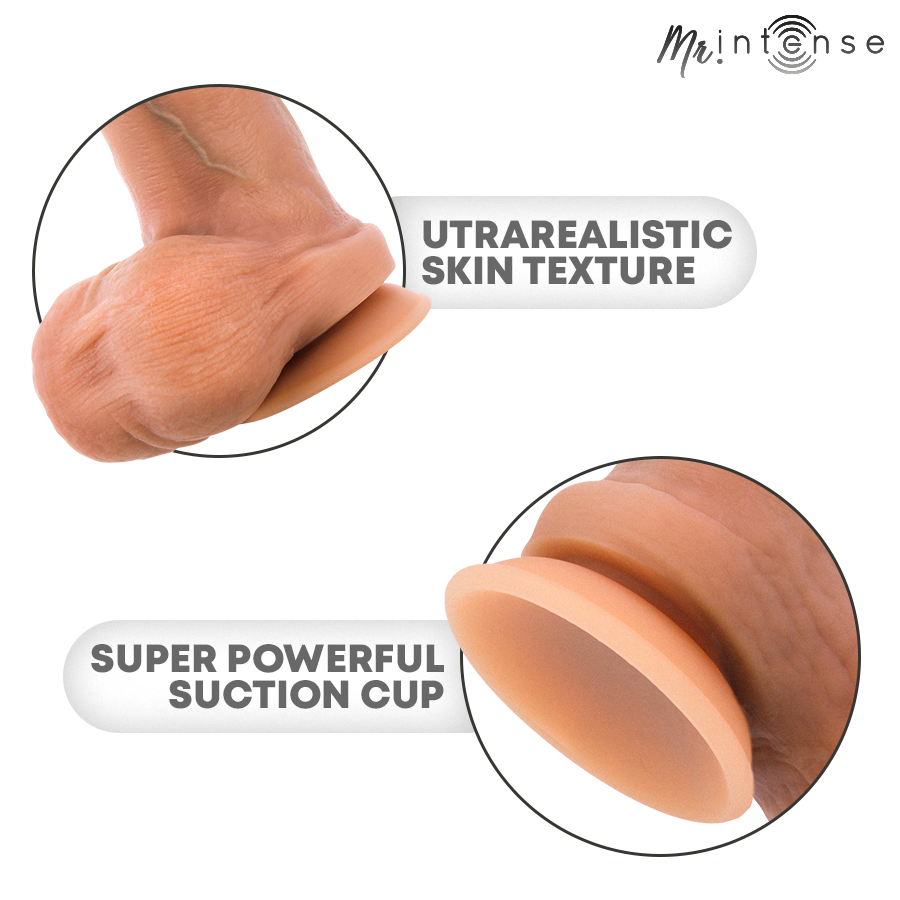 MR INTENSE - BRUCE S SILICONE DILDO WITH TESTICLES 17.8 CM -Ø- 4 CM - Image 6