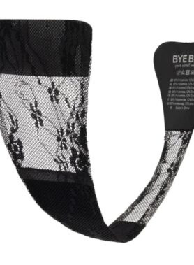 BYE-BRA - ADHESIVE THONG LACE BLACK ONE SIZE