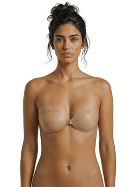 BYE-BRA - PLUNGE SUPPORT BRA BEIGE CUP C