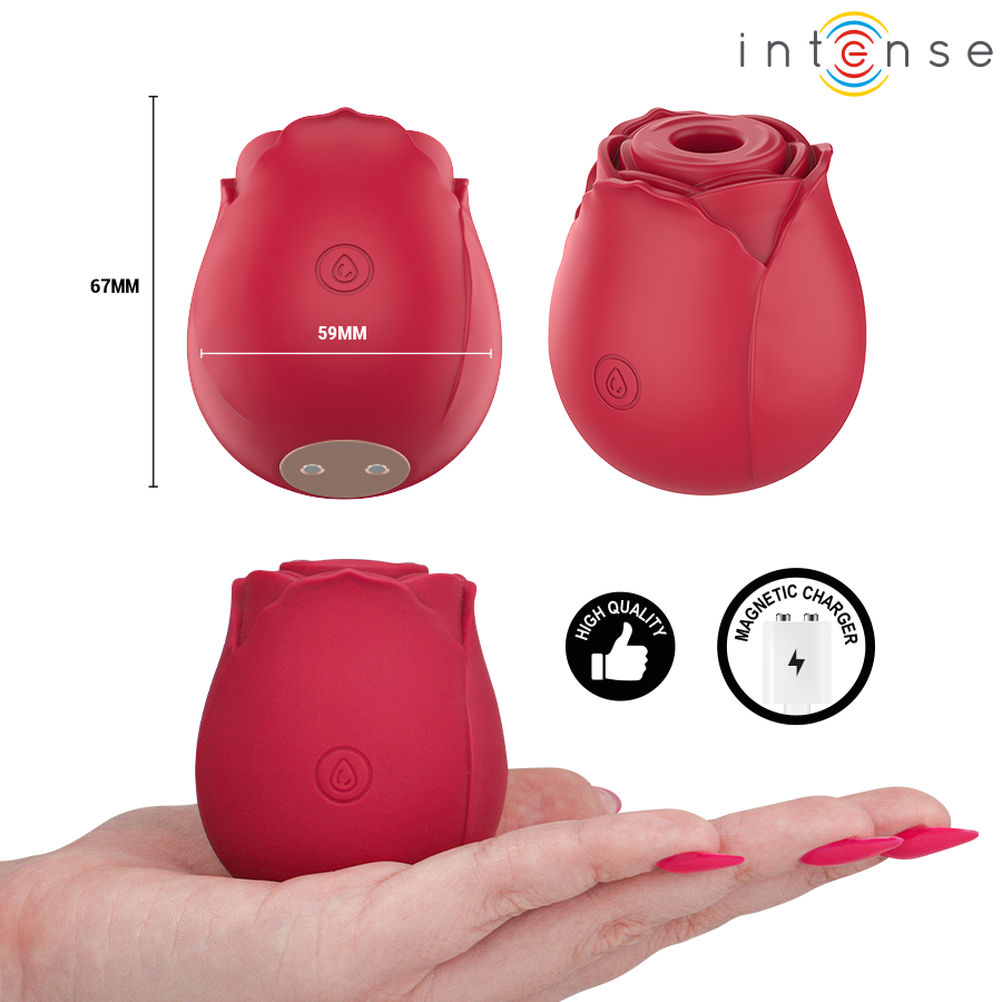 INTENSE - CAMELLIA CLITORAL SUCTION ROSE BY WAVES BORDEAUX - Image 3