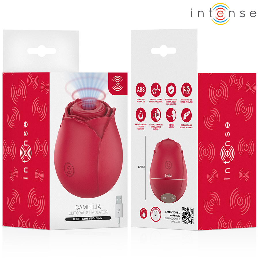 INTENSE - CAMELLIA CLITORAL SUCTION ROSE BY WAVES BORDEAUX - Image 6