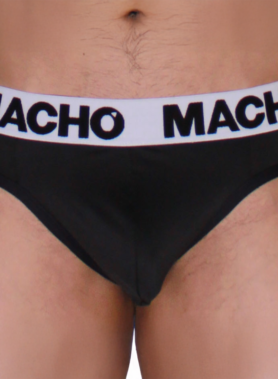 MACHO - MTG002 BLACK/BLACK THONG S