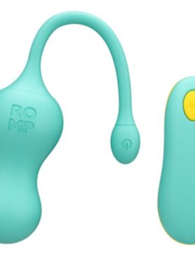 ROMP - CELLO MULTIFUNCTION VIBRATING EGG TURQUOISE REMOTE CONTROL