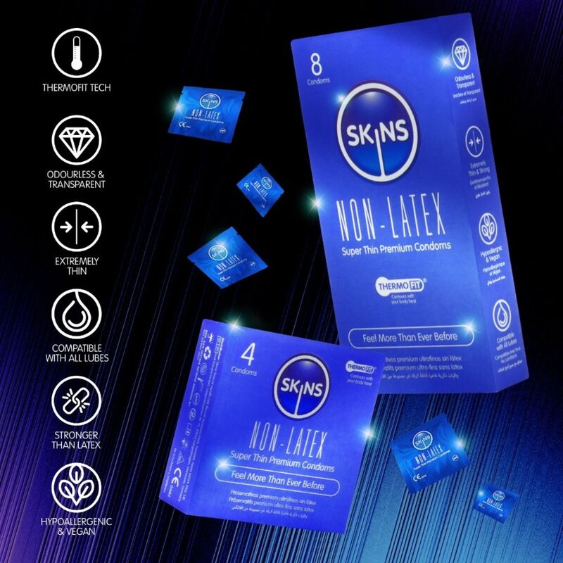 SKINS - LATEX-FREE CONDOMS PACK OF 4 - Image 5