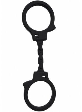 DIABLO PICANTE - SILICONE HANDCUFFS BLACK
