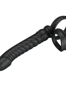 PRETTY LOVE - MERRITT ANAL VIBRATOR WITH RING AND VIBRATION BLACK