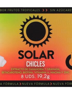 WUG Solar - The chewing gum that prepares your skin for the sun. BLISTER OF 8 UNITS