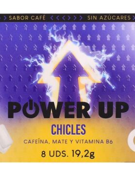 WUG Power Up - Energy Chewing Gum for Concentration and Endurance BLISTER 8 UNITS