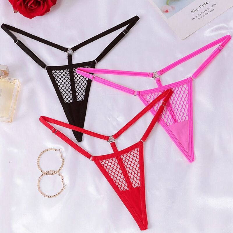 CHILIROSE - CR 4856 MICRO THONG MESH RED L/XL - Image 3