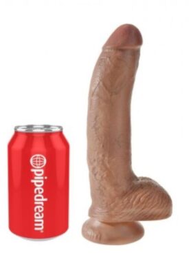 KING COCK - REALISTIC DILDO WITH BALLS 22.8 CM