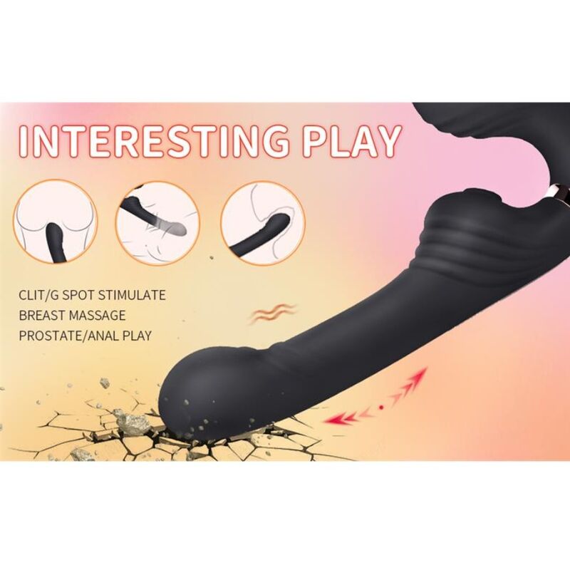 NALONE - ALLOW DUAL VIBE WITH ROTATION AND THRUSTING BLACK - Image 5