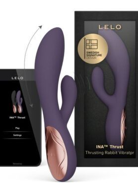 LELO - INA THRUST RABBIT THRUSTING VIBRATOR PURPLE
