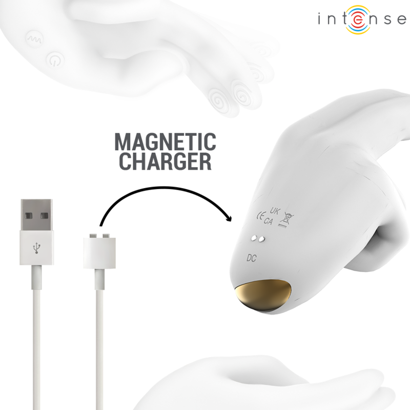 INTENSE - JIMMY HAND-SHAPED MULTIFUNCTION STIMULATOR WITH VIBRATION AND HEAT - Image 8
