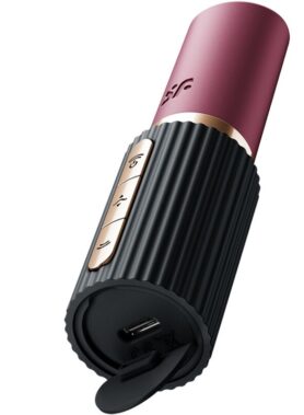 SATISFYER - DEEP KISS WAVE CLITORIS STIMULATOR GARNET / BLACK