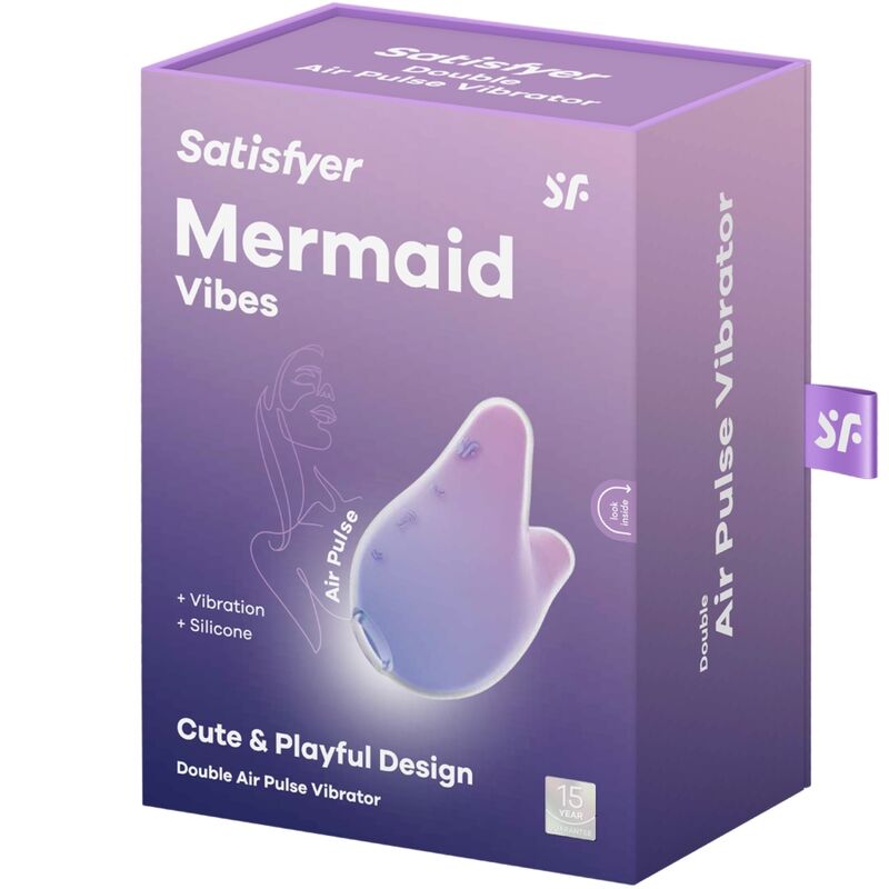 SATISFYER - MERMAID VIBES STIMULATOR & VIBRATOR VIOLET AND PINK - Image 6
