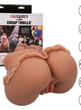 CALEXOTICS - THE HOMECOMING QUEEN DOUBLE REALISTIC MASTURBATOR CARAMEL