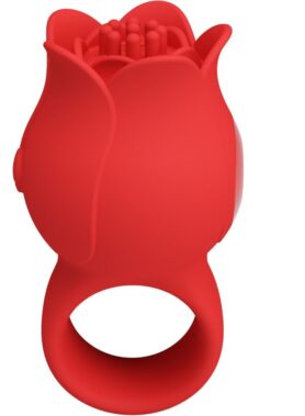PRETTY LOVE - JAE ROSE SHAPED FINGER VIBRATOR 10 VIBRATIONS RED