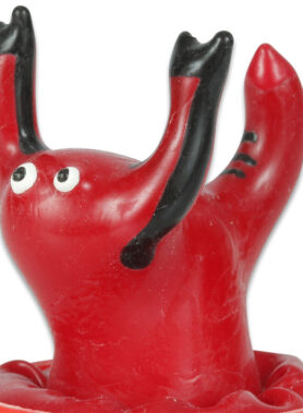 CONDOMERIE - HANDPAINTED NOVELTY CONDOMS RED SCORPIO