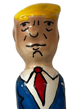 CONDOMERIE - HANDPAINTED NOVELTY CONDOMS GRUMPY TRUMP