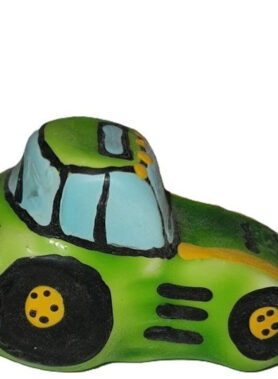 CONDOMERIE - HANDPAINTED NOVELTY CONDOMS TRACTOR GREEN XL