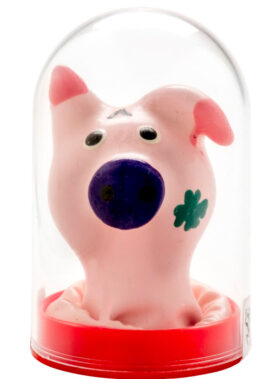 CONDOMERIE - HANDPAINTED NOVELTY CONDOMS PIG HEAD