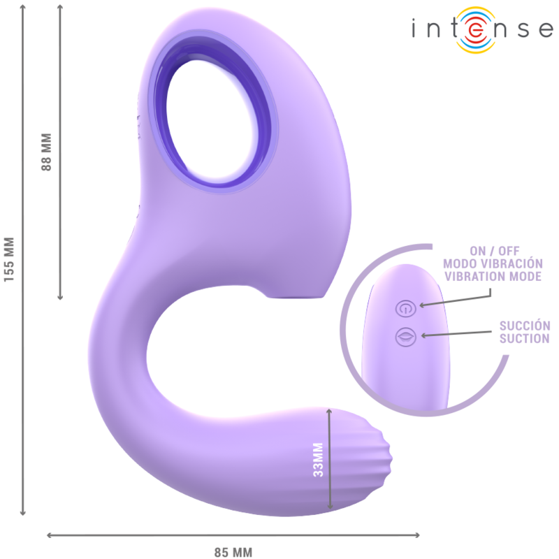 INTENSE - BAXTER VIBRATOR & STIMULATOR VIOLET - Image 6