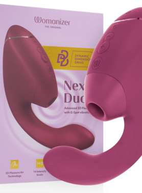 WOMANIZER - DUO NEXT DUAL CLITORAL & G-SPOT STIMULATOR DUSKY PINK