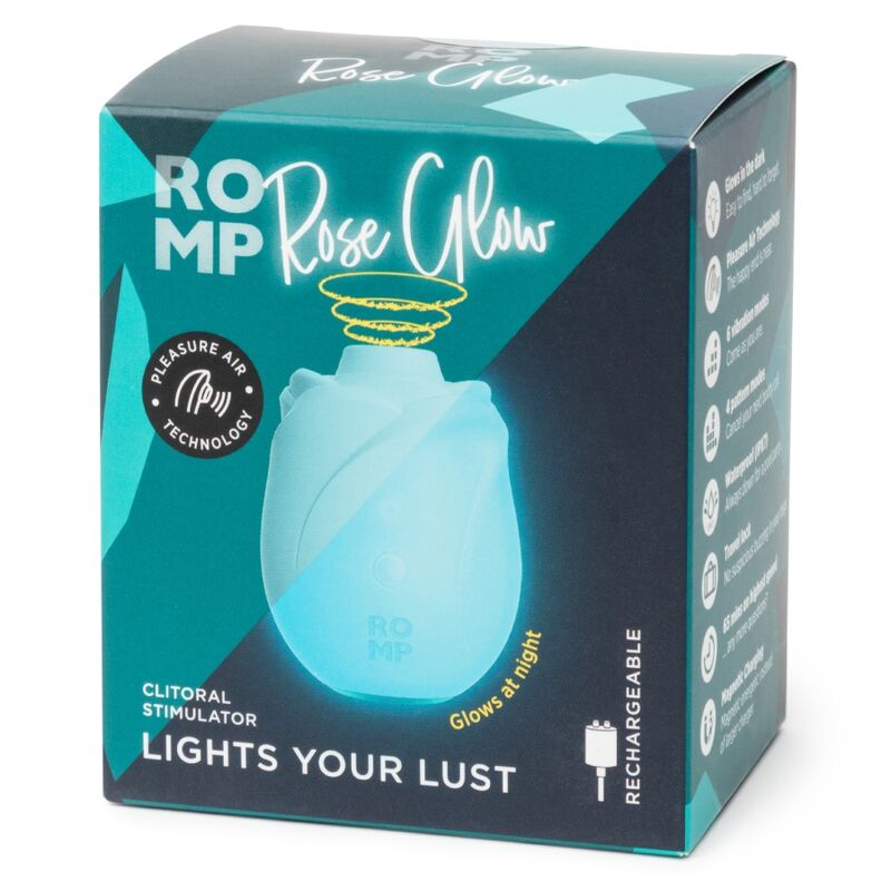 ROMP - ROSE GLOW CLITORAL SUCTION TOOL GLOW IN THE DARK - Image 9