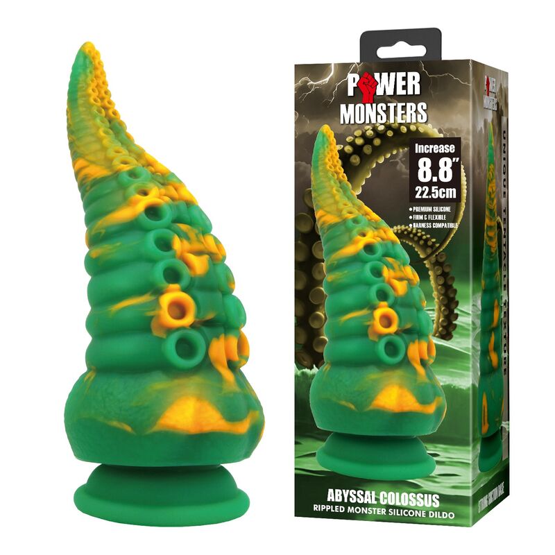 POWER MONSTERS - ABYSSAL COLOSSUS BICOLOR FANTASY SILICONE DILDO 22.5 CM Ø 6 CM - Image 7