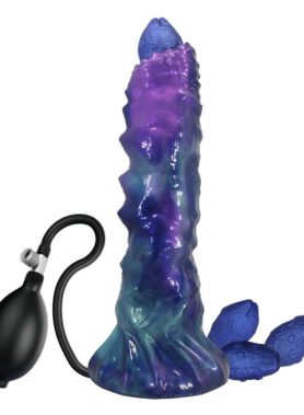 POWER MONSTERS - DUSKWALKER SENTINEL TRICOLOR INFLATABLE FANTASY SILICONE DILDO 23 CM Ø 5 CM