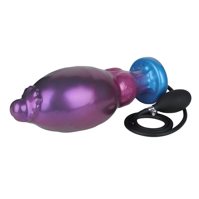 POWER MONSTERS - RIFT TITAN BICOLOR INFLATABLE FANTASY SILICONE DILDO 24 CM Ø 5 CM - Image 4
