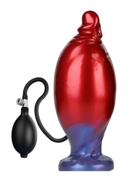 POWER MONSTERS - SHADOW BEHEMOTH BICOLOR INFLATABLE FANTASY SILICONE DILDO 22 CM Ø 5 CM