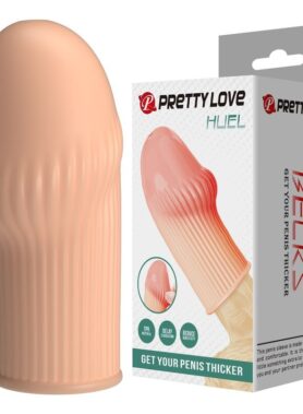 PRETTY LOVE - HUEL PENIS SLEEVE GET YOUR PENIS THICKER FLESH COLOR