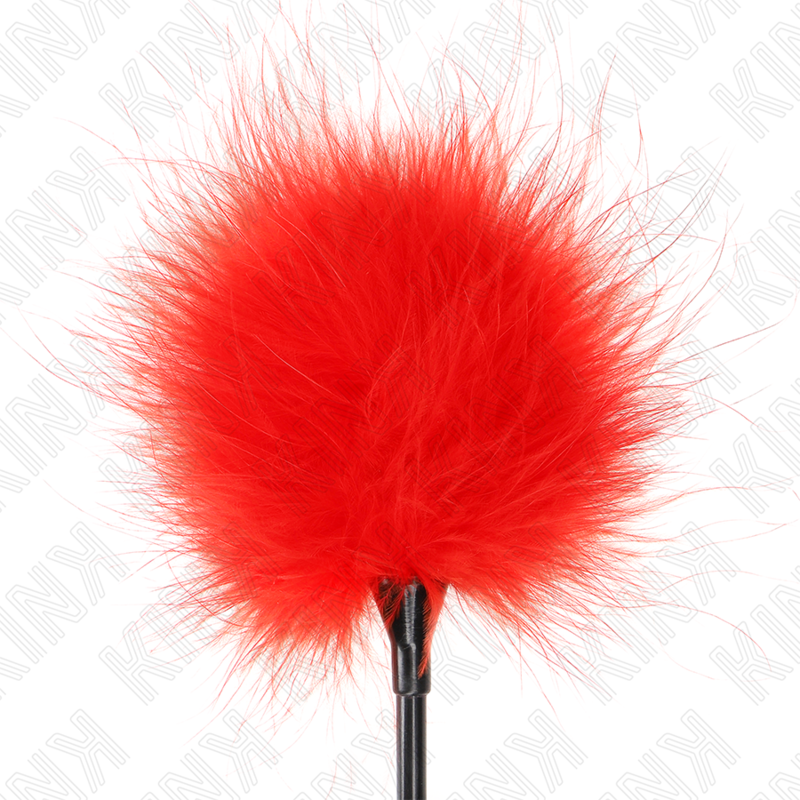KINK - RED TICKLE FEATHERS USED FOR THE BONDAGE KIT 27 CM - Image 3