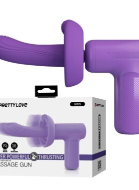 PRETTY LOVE - VITO THRUSTING MASSAGE GUN 5 MODES PURPLE