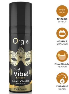 ORGIE - DUAL VIBE! PIÑA COLADA KISSABLE LIQUID VIBRATOR 15 ML