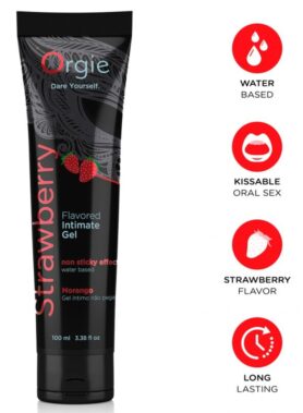 ORGIE - LUBE TUBE STRAWBERRY KISSABLE WATER-BASED INTIMATE GEL 100 ML
