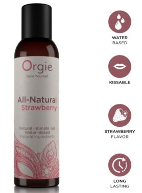 ORGIE - ALL-NATURAL STRAWBERRY KISSABLE WATER-BASED INTIMATE GEL 150 ML