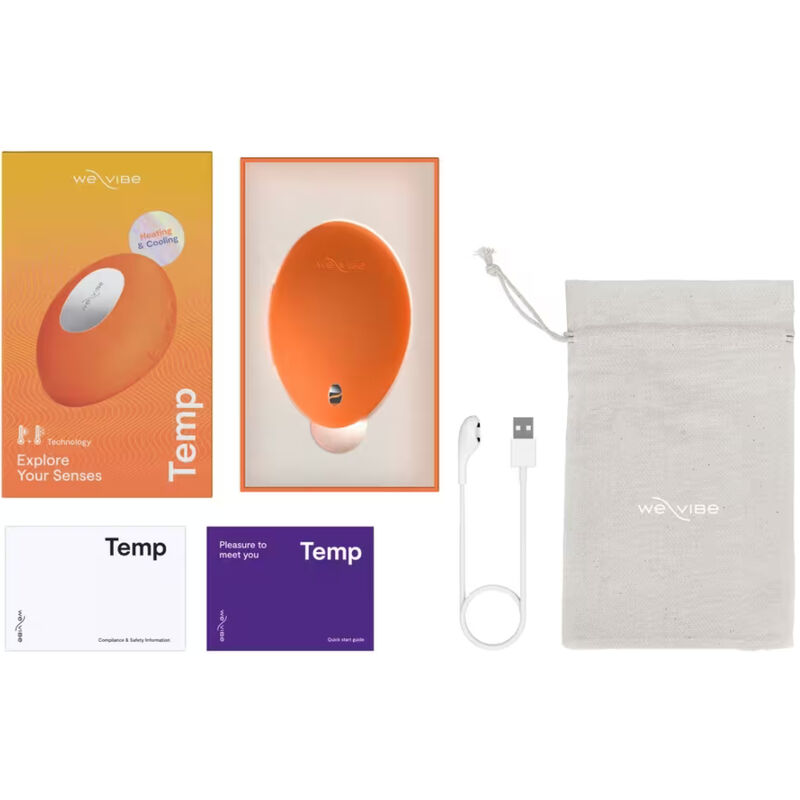 WE-VIBE - TEMP HEATING AND COOLING VIBRATOR TANGERINE - Image 11
