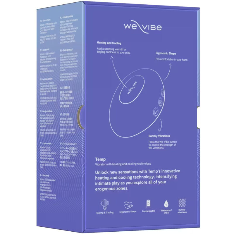 WE-VIBE - TEMP HEATING AND COOLING VIBRATOR LAVENDER BLUE - Image 17